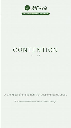 Learn English: What is Contention? | Vocabulary Shorts