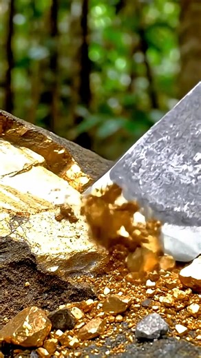 ⛏️ NO WAY !!! 😱 Is this quartz gold ⁉️ I will process it into pure gold #gold #goldrush #goldmining | Gna-Gold