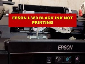 How to solve Epson L380 black ink not printing