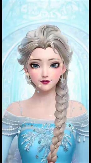 Snow Princess Makeup ❄️👑 Full Transformation #Shorts