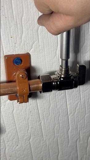 Installing an angle stop #plumbing #plumber #angelstop #shutoff #valve #howto #diy #remodel