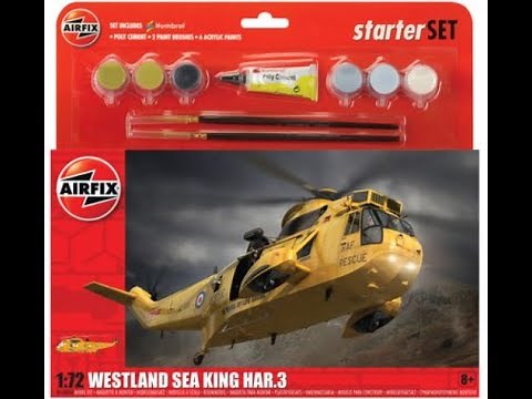 Airfix 1/72nd Sea King HAR3 Starter set complete build