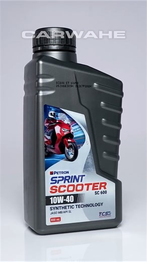 360°-view | PETRON SPRINT 4T SC600 10W-40 Scooter Oil | JASO MB, API SL | Synthetic Blend (800mL)