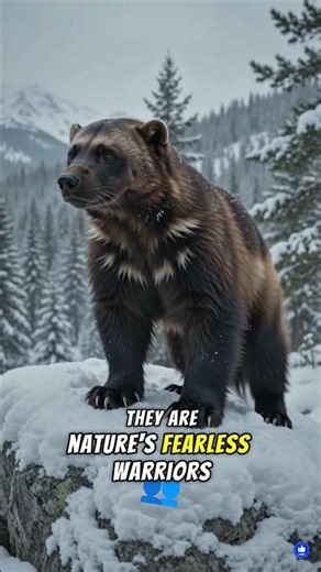 This Tiny Animal Fears Nothing! 😱🦨#Wolverine #AnimalFacts