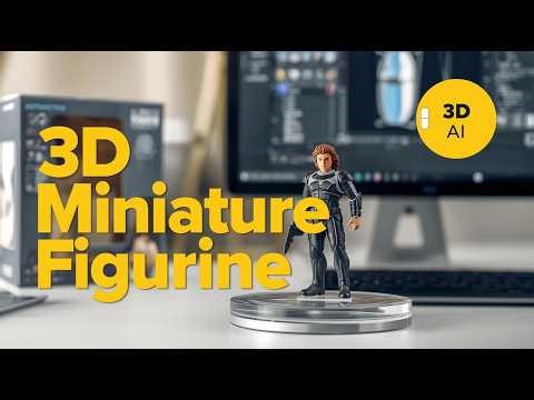⭐💲 Create a 3D Miniature Figurine with AI Prompt | Step-by-Step Tutorial Guide
