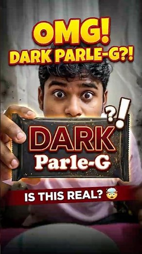 Trying the NEW Dark Parle-G! 🍫 (Honest Review)​#Shorts #ChocolateParleG