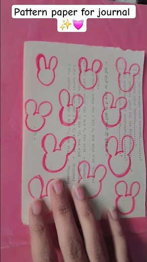 Let's make different types of pattern paper for journal ✨️💓