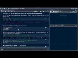 Learning R: 8 How to get Longitude and Latitude from Address in R then create a map