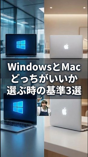 WindowsかMacどっちがいいか選ぶ時の基準3選#パソコン修理 #データ復旧 #shorts