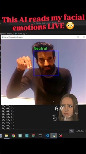 projects#AI #EmotionDetection #Python #ComputerVision #DeepLearning #Shorts #visualai #images