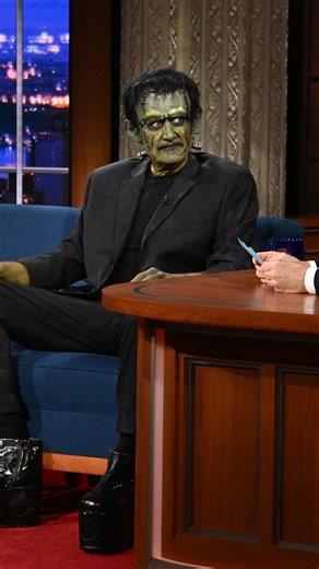 The Late Show | It’s alive! Frankenstein’s monster sparks to life for a shockingly spooky Colbert Questionert! #Colbert #ColbertQuestionert #Frankenstein... | Instagram