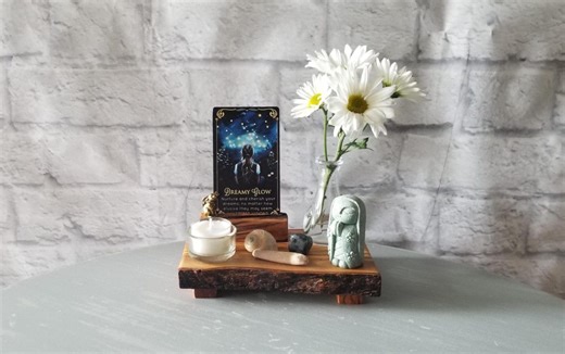 Olivewood Live Edge Small Meditation Altar Second Tier Platform | Handcrafted Prayer Shrine Home Spiritual Practice Tool - Travel Altar - Etsy