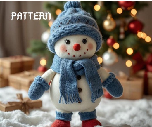 DIY Snowmen, Primitive Snowman Pattern to Sew Christmas Sewing. Repurposed Sweater and Pillow. - Etsy