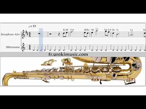 Cours de Saxophone Alto - Titanic Comment Jouer du Saxophone Partition Leçon Tablature