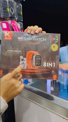 Mk G500 smart watch 8in1 with AirPods 👍 #shortsfeed #smartwatch #shorts #tech