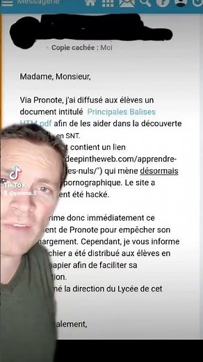 Message ENT et document Pronote