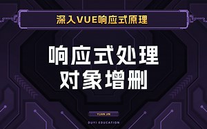 如何为响应式对象增加或删除属性，你学会了吗【渡一教育】_哔哩哔哩_bilibili