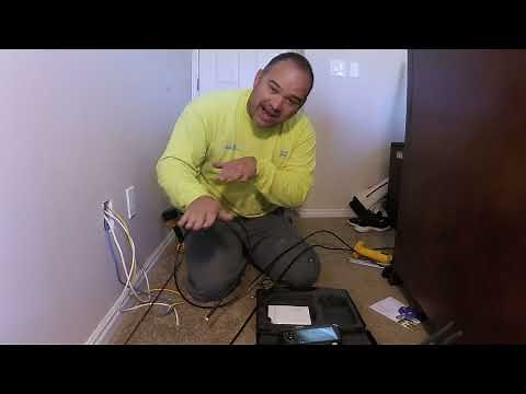 MAD SKILLS! A pro installs wire from the attic to the basement. Part 1