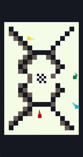 Crazy block race! Who will win?!? #interesting #block #gaming #games #foryou #race #finish