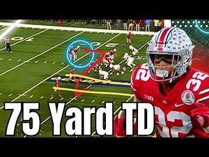 Treveyon Henderson's INSANE 75 Yard TD vs Texas!