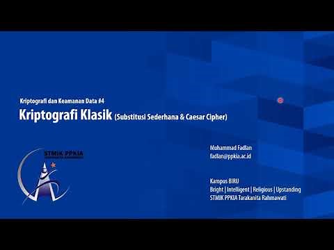 #4 Kriptografi - Cipher Substitusi (Substitusi Sederhana | Caesar Cipher)