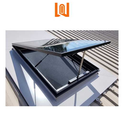 Modern Design Aluminum Automatic Glazed Sunroof Window Awning House Skylight Roof with Louver Curtain Type