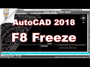 How to Resolved Press F8 Freeze in Autocad 2018, 2017,2016