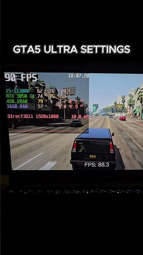 GTA 5 Ultra Settings on RTX 3050 Ti! 😱 Lenovo IdeaPad Gaming Benchmark