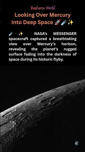 Looking Over Mercury Into Deep Space #space #universe #astronomy #planet #spaceexploration