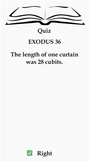 Exodus 36: The Linen Curtain's Length 📏 #Bible #Exodus #Shorts