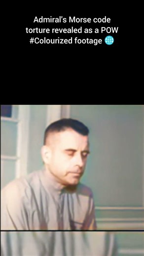 Admiral's Morse code torture revealedas POW #Colourized footage 🌐