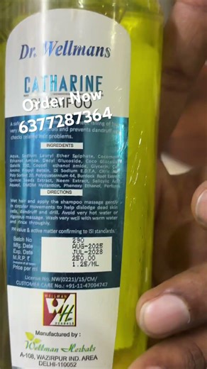 Dr Wellmans Catharine Shampoo Clear Scalp Anti Dandruff