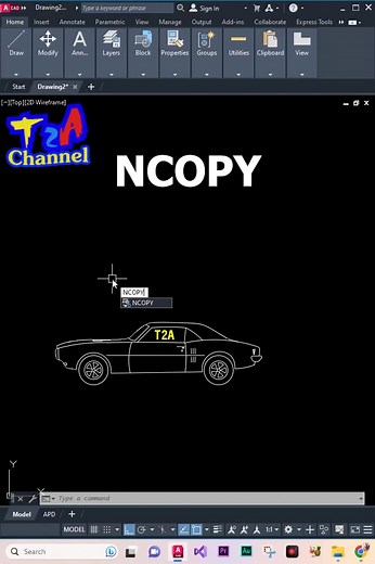 Copy đối tượng trong block bằng lệnh Ncopy trong autocad #autocad #autocadtutorial #autocad2d #autocadtip #autocadtips #autocad2023