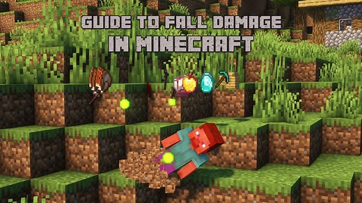 How does fall damage work in Minecraft