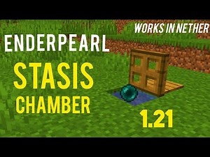 How to make an fishing rod powered enderpearl stasis chamber that works in nether! 1.21+