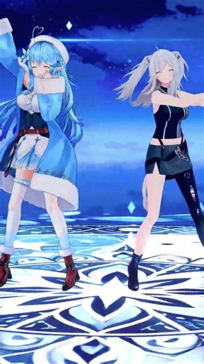 【#hololive MMD】Lollipop 【雪花ラミィ Yukihana Lamy 獅白ぼたん Shishiro Botan】 #mmdホロライブ #ホロライブmmd