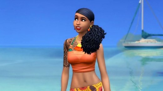 With Island Living, The Sims 4 introduces its first pre-made transgender character