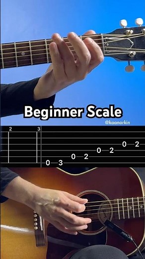 The Easiest Scale on Guitar - E minor pentatonic scale #guitar #guitarlesson