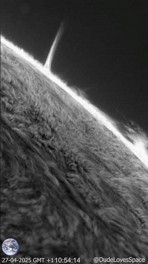 Solar Prominence Close Up! Giant Spicules Captured From My Backyard #astronomy #space #science