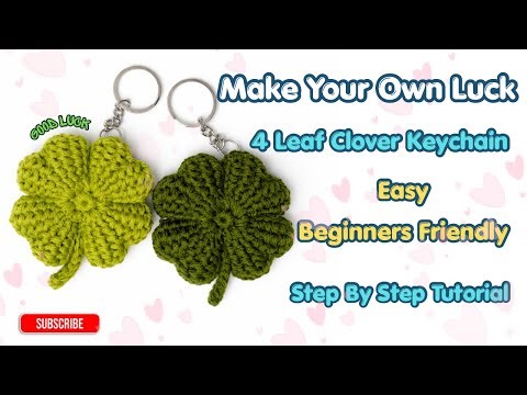 Easy Step By Step Tutorial For 4 Leaf Clover Keychain | कैसे बनाएं (आसान तरीका) | Beginners Friendly