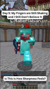 Day 5 of Sword PVP: Is This How Sharpness Feels? #minecraft #pcgaming #pvp #sword #combo #stap