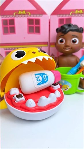 Satisfying ASMR Unboxing Cocomelon & Shark Bath Set Toys #shorts
