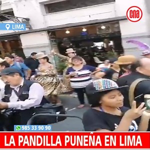 LA PANDILLA PUNEÑA EN LIMA Por el centro de Lima, con el orgullo puneño y ante la admiración de los compatriotas, la pandilla puneña transita en la gloria. CORTESIA: Junior Armando Ortega Morales | cna.pe