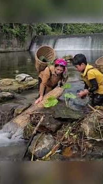#Eps002 Fish trap using a hexagonal cage harvesting and selling the fish – the daily life High#part2