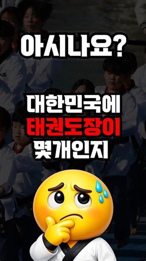 태권도장 몇개인지 아시나요? #태권도장 #태권도 #태권도장오픈