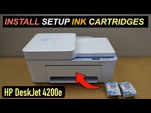 HP DeskJet 4200 Setup Ink Cartridge Installation- How To Install Setup Ink Cartridges ?