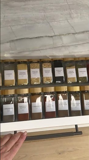 How to Organise Your Spice Drawer | Savvy & Sorted Acrylic Spice Rack 4-Pack