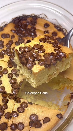 Chickpea Cake Inspired by the queen @Baked by Melissa INGREDIENTS: 2 eggs 1/3 cup maple syrup 3 tablespoons coconut oil 1 tsp vanilla extract 1/2 tsp salt 1/2 cup oats 1/2 cup almond meal 1 can chickpeas, rinsed and drained 1/2 cup coconut milk 1/2 cup sugar free choc chips METHOD: 1. Add all ingredients to a blender and blend until smooth. 2. Pour into a baking dish and sprinkle with choc chips. 3. Bake for 30 mins at 200 degrees celcius, or until a knife comes out clean. The knives I use are f