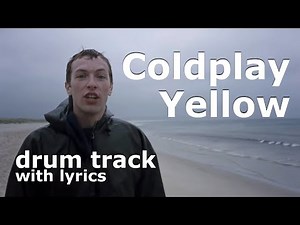 Coldplay - Yellow 🥁 Drum Backing Track for Guitar Practice with Lyrics - #7