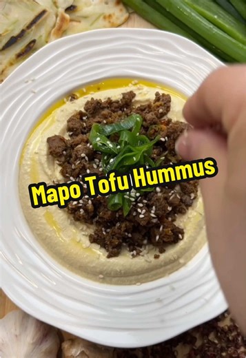 Mapo Tofu Hummus | Fusions Ep.2 (Full recipe in bio!) #mapotofu #hummus #chinesefood #lebanesefood